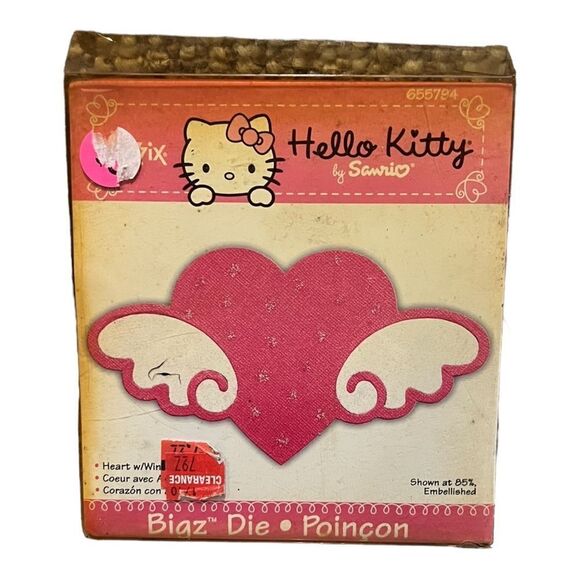 Sizzix Bigz Die Heart with Wings # 655794 from Hello Kitty Collection New - Picture 1 of 2